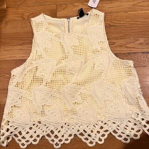 yellow color top , new with tag